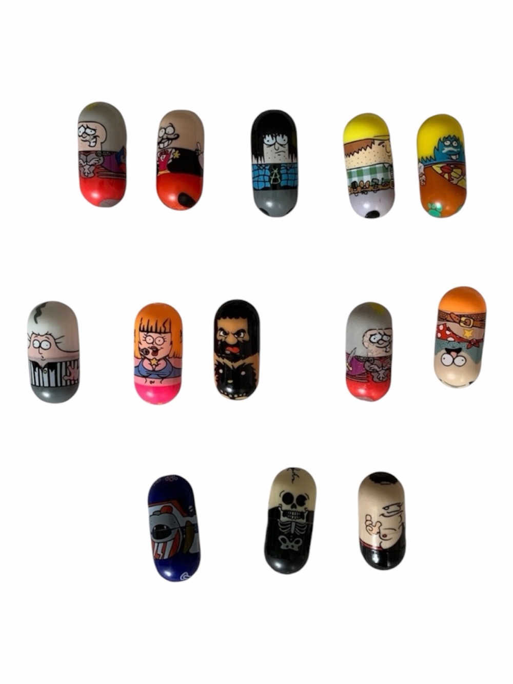 Mighty Beanz Lot of 13 Mixed Moose Toys Collectible Figures Kids Toy Set